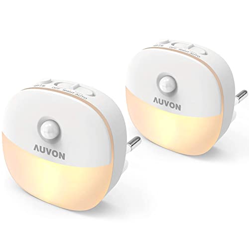 Night Light Socket with Motion Sensor and Twilight Sensor, 2er-Pack