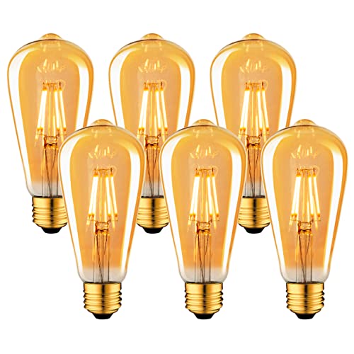 Edison Vintage Glühbirne, 6er Pack