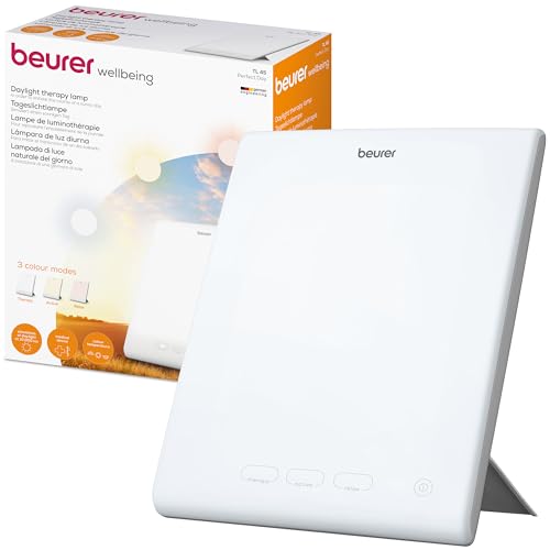 Beurer TL 45 Perfect Day Tageslichtlampe, Simulation von Tageslicht, mit 3 Farbtemperaturen für einen ger