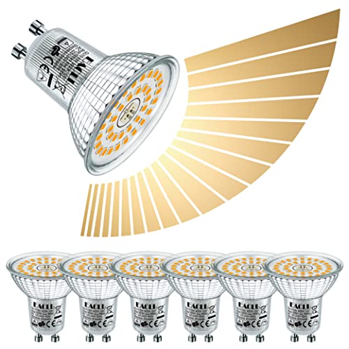 EACLL GU10 LED 6W stufenlos dimmbar warmweiß im 6er-Pack