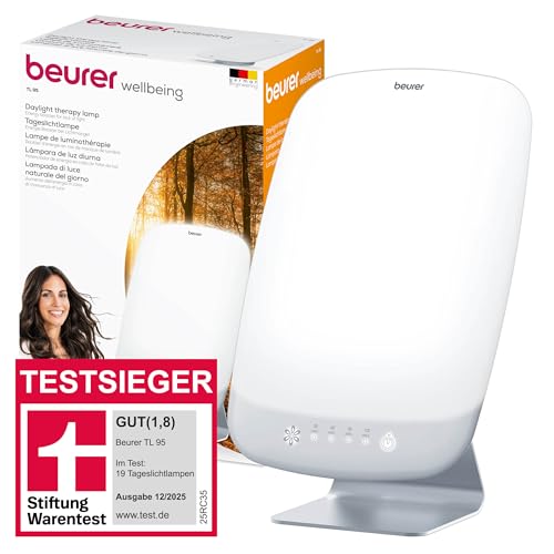 Beurer TL 95 Tageslichtlampe, TESTSIEGER Stiftung Warentest, Simulation von Tageslicht, 14000 Lux, Medizi