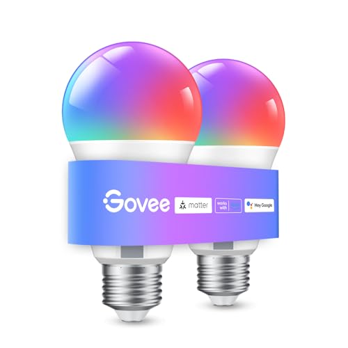 Govee smarte E27-Glühbirnen im Doppelpack mit RGBWW-Farben