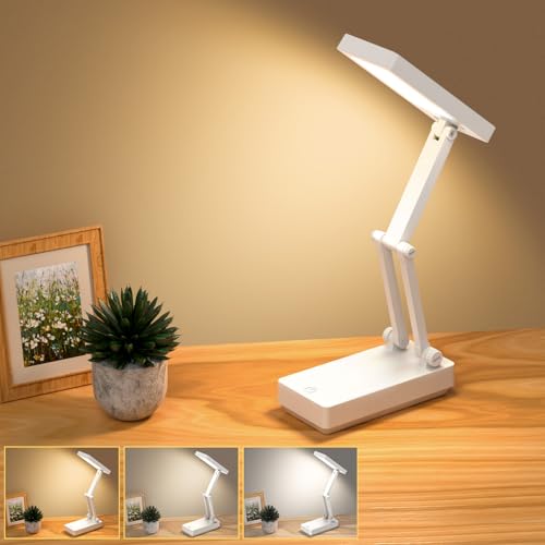 Suright faltbare kabellose Tischlampe mit Akku und Touch-Bedienung