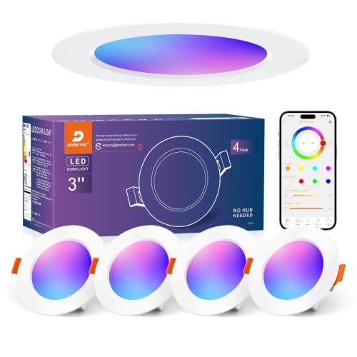 Einbaustrahler LED RGB Smart, 230 V, Warm/Kaltweiß plus RGB