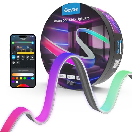 Govee COB Strip Light Pro mit durchgehender Lichtlinie ohne sichtbare Einzelpunkte