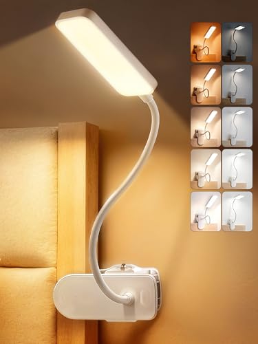 ReinHoo Klemmlampe fürs Bett mit Akku, dimmbar