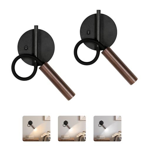 Tealight Leselampe Wandmontage, 2er-Set, drei Lichtfarben