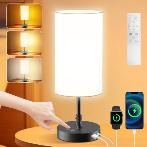 NEEMOSI SKTL-5002 Tageslichtlampe, 24 Watt, Leinenschirm, Energieklasse D
