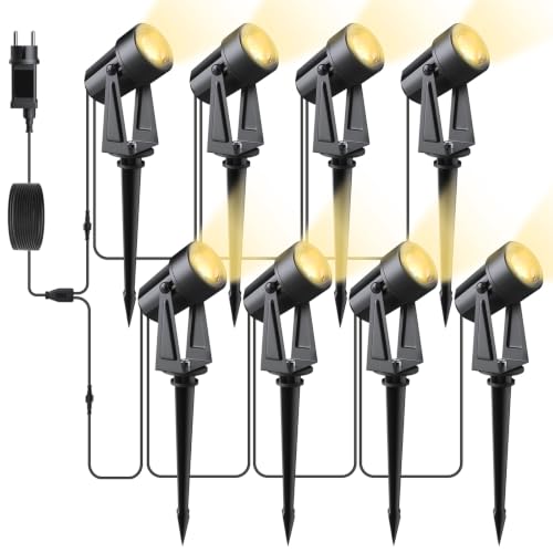 Garden Spotlight LED Outdoor Waterproof IP65 8er Set